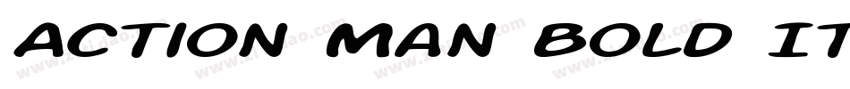 Action Man Bold Italic字体转换